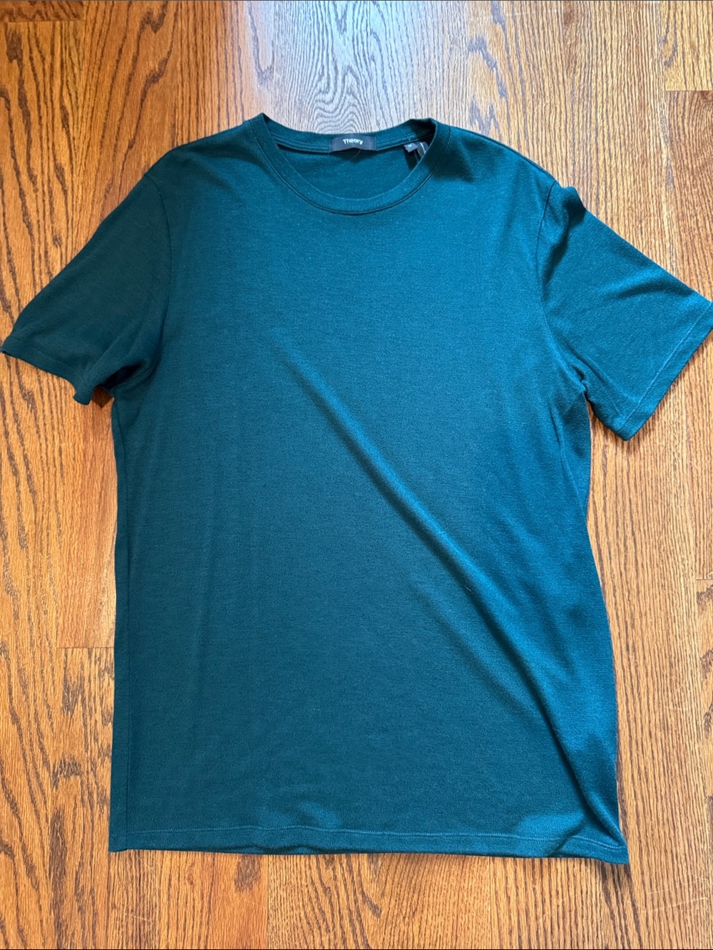 Theory Men's Short-Sleeve Crewneck T-Shirt in Teal Green
